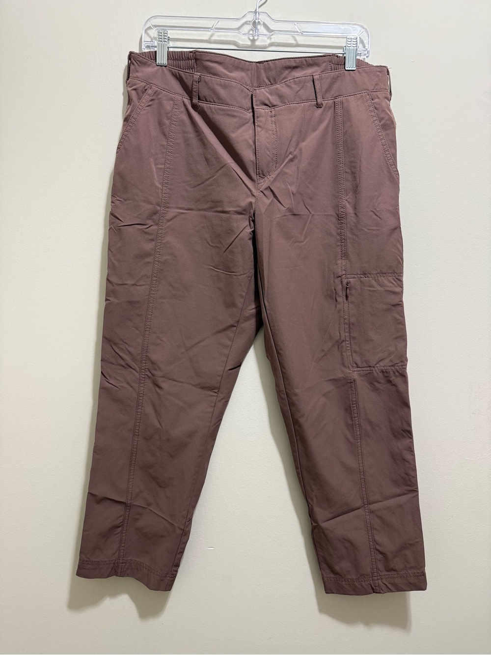 Kirkland Signature Mauve-Brown Cargo Crop Pants